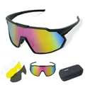 Produktbild: TWO-X Sportbrille Speed verspiegelt Laufbrille Fahrradbrille Rad-Sonnenbrille Half schwarz pink