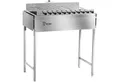 Produktbild: BBQ-Toro Drehspieß Edelstahl Kohlegrill mit Spießaufsatz 11 Spießen und Motor