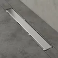 Produktbild: Mai & Mai Duschrinne 60cm Bodenablauf aus Edelstahl | Komplettset Ablaufrinne für Badezimmer | Befliesbar Wasserabfluss 35L/min | Haarsieb Chrom KE110