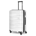 Produktbild: Bergpfeil Mittelgroßer Hartschalen Check-in Koffer |Trolley erweiterbar 45 x 27 x 66 cm aus hochwertigem Polypropylen-Material | Unisex Koffer nur 3,7 kg | Doppelrollen & TSA-Schloss (Travel)