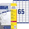 Produktbild: AVERY Zweckform L7651-25 Adressetiketten/Adressaufkleber (1.625 Etiketten mit ultragrip, 38,1x21,2mm auf A4, bedruckbar, selbstklebend, für Absenderetiketten, Papier matt) 25 Blatt, weiß