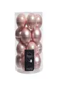 Produktbild: Kaemingk Weihnachtsbaumkugel Weihnachtsbaumkugeln Glas Ø 6 cm 20 Stück rosa emaille