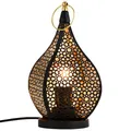 Produktbild: Orientalische Tischlampe Bamako modern aus Metall in Schwarz 27 cm
