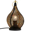 Produktbild: Orientalisch Tischlampe Deko Wohnaccessoire schwarz 27cm Wohnzimmer handgemacht