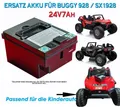 Produktbild: Ersatz Akku 24V7Ah (2x12V7Ah) incl. Box für Buggy 928 / SX1928 sofort benutzen