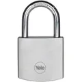 Produktbild: Yale - Y120b/40/125/1 Hochsicheres 40 Mm Messing Vorhängeschloss Mit Chrom-finish - Bügel Aus Bor - 3 Schlüssel
