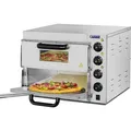Produktbild: Royal Catering Elektro-Pizzaofen - 1+1 x 40 cm - 2 Kammern - 3000 W - 230 V - manuell -