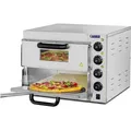 Produktbild: Royal Catering Elektro-Pizzaofen - 1+1 x 40 cm - 2 Kammern - 3000 W - 230 V - manuell -