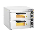Produktbild: Elektro-Pizzaofen - 1+1 x 40 cm - 2 Kammern - 3000 W - 230 V - manuell - Royal Catering RCPO-3000-2PS-1