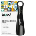 Produktbild: biped Schuhanzieher aus Kunststoff 18 cm – Kleiner Schuhlöffel, perfekt für unterwegs – Ergonomisch geformter Reiseschuhlöffel – Ideal für Kinder & Erwachsene z1560(schwarz)