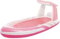 Produktbild: Intex Schwimmliege Lounge Pink Paradise Boat Float mit Dach 244x119x97cm 57804EU