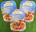 Produktbild: (15€/kg) 3x Buss Cevapcici Hackfleischröllchen Balkangemüse Reis 300g Versand 0€