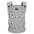 Produktbild: kk Kinderkraft Babytrage MILO Rückentrage Bauchtrage für Säuglinge und Kleinkinder Baby Carrier Kindertrage Ergonomisch aus Baumwolle Leichte Konstruktion ab 3 Monate bis 20 kg, grau