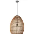 Produktbild: Pendelleuchte Wohnzimmer Boho Korbleuchten Pendellampe Rattan Hängeleuchte Natur (Ø52 cm), Pendelleuchte - Typ 2 - Paco Home