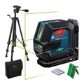 Produktbild: Bosch Professional Linienlaser GLL 2-15 G (grüner Laser, Innenbereich, Halterung LB 10, Stativ BT 150, sichtbarer Arbeitsbereich: bis 15 m, 4x AA-Batterie, in Kartonschachtel)