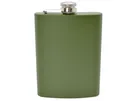 Produktbild: FOX Edelstahl Flachmann Oliv Taschenflasche Grün Outdoor Jäger Militär 8oz
