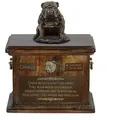 Produktbild: Bulldogge IV - Eine Urne für die Asche eines Hundes, eine Urne mit einer Statue, eine personalisierte Hundeurne von der Marke Art-Dog.