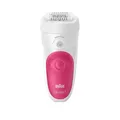 Produktbild: Braun Silk-épil 5 Wet/Dry Epilator SensoSmart 30 Minuten Akkulaufzeit Weiß Rosa