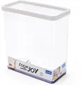 Produktbild: Rotho LOFT Premium Vorratsdose, transparent/weiß, rechteckig, 3,2L