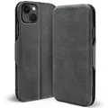 Produktbild: CoolGadget Klapphülle für iPhone 13, PU Leder, Kartenfach, Magnetverschluss, Standfunktion, Rundumschutz - Grau