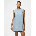 Produktbild: pieces Jeanskleid PCFLORA SL MINI DENIM DRESS NOOS mit A-Linien-Schnitt blau XL (42)