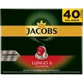 Produktbild: Jacobs Classico Lungo 6 XXL, Kaffeekapsel, Lungo, Nespresso, 6/10, Rot, Silber, Jacobs Douwe Egberts