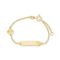 Produktbild: Amor Identarmband Mädchen Kinder Armschmuck, 12+2 cm, Gold, Kommt in Schmuck Geschenk Box, 2014330