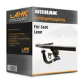 Produktbild: Für Seat Leon 03.2009-12.2013 AUTO HAK Anhängekupplung abnehmbar NEU