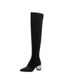 Produktbild: Tamaris Damen Overknee Boots Vegan Blockabsatz; BLACK/schwarz; 39 EU