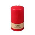 Produktbild: Pflanzen Kölle Kerze 'Pure', Safe Candle, Brenndauer ca. 52 h, Karminrot, Wachs, 13 x 7 cm