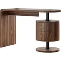 Produktbild: Schreibtisch Vicco Lara Eiche rustikal 120 x 50 cm mit 2 Schubladen, Model 50033 - Braun