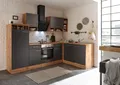 Produktbild: Küche Küchenzeile Küchenblock  Winkelküche Eiche Grau Hilde 280x172 cm Respekta