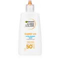 Produktbild: Garnier Ambre Solaire Super UV Hyaluronic Acid leichtes, schützendes Fluid mit feuchtigkeitsspendender Wirkung SPF 50+ 40 ml