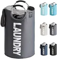 Produktbild: Wäschekorb Faltbar Wäschesammler Wäschesack Laundry baskets 92L Kapazität mit...