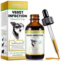 Produktbild: Hefe Infektion Behandlung für Hunde, Hund Ohr Infektion Behandlung, Hund Hefe-Infektion Behandlung für juckende Hundehaut Relief, Allergie Relief, beruhigen juckende Pfoten, Augen, Ohren, Haut