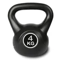 Produktbild: Kugelhantel 4 kg Schwarz Kettlebell Schwunghantel Rundgewicht Fitness Krafttraining Kugelgewicht