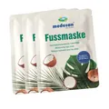 Produktbild: Medosan Fußmaske 3 Paar im ANGEBOT - Fußpflege Hornhautentferner Peeling Socken