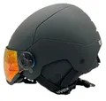 Produktbild: UVEX Wanted Visor Skihelm mit Visier Snowboardhelm black mat Gr. 54-58 cm