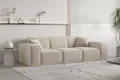 Produktbild: Sofa Designersofa CELES PREMIUM 3-Sitzer in Stoff Opera Velvet Sand