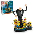 Produktbild: LEGO 75582 Despicable Me Gru und die Minions aus LEGO Steinen, 5 Minions