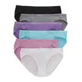 Produktbild: Hanes Damen-Bikini-Unterwäsche 6er-Pack feuchtigkeitsableitend Baumwolle Gr.