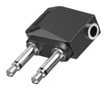 Produktbild: Hama Audio 2x3.5mm/3,5mm Klinken-Stecker auf Klinken-Kupplung, B00205192