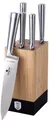 Produktbild: BERLINGERHAUS Messerset aus rostfreiem Stahl im Holzblock 7-teilig