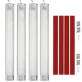 Produktbild: Intckwan 12v Led Lampe Wohnmobil, 120 Led Leiste Mit Extragroßer Schalter, 6000K Weißes LED Auto Innenbeleuchtung für Auto Van Bus Caravan Boat Wohnmobil Küche Bad Bar LKW Camper Traktor(4 Stück)