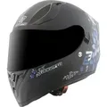 Produktbild: Bogotto Motorradhelm H128 Fiori Helm, integriertes Sonnenvisier blau M
