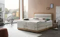 Produktbild: Belanoti MODELA Boxspringbett 180x200 elektrisch verstellbar 7-Zonen Taschenfederkern Matratze inkl Visco Topper Bett 180x200 mit Motor Farbe Beige H2/H3 Polsterbett Motorbett Massivholz Eiche
