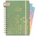 Produktbild: Family-Timer 2025/2026 Deluxe / 18 Monate / Fine Flowers Green / Häfft Verlag