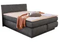 Produktbild: Boxspringbett Doppelbett Polsterbett Federkernmatratze Topper Grau 160x200 cm