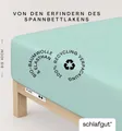 Produktbild: Schlafgut Spannbettlaken PURE BOXSPRING in Gr. 90x200, 140x200 oder 180x200, für Boxspringbett, Jersey-Elasthan, Gummizug: rundum, (1 Stück), aus Bio-Baumwolle, für Matratzen bis 40 cm Höhe, Bettlaken