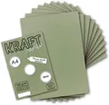 Produktbild: 25 Blatt Vintage Kraftpapier in Grün DIN A4 120g grünes Recycling-Papier, komplett ökologischer Brief-Bogen - Briefpapier UmWelt by GUSTAV NEUSER